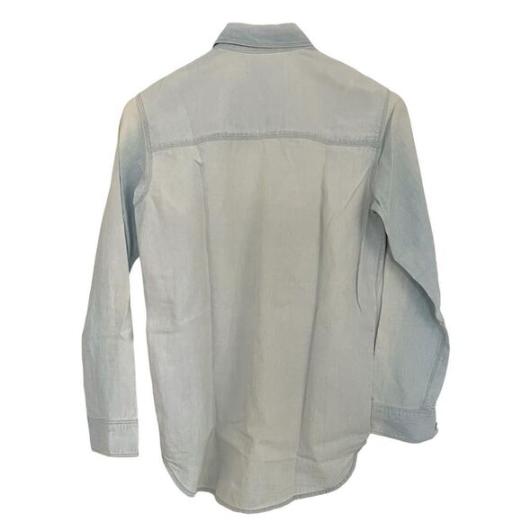 Madewell Light Blue Denim Button-Up Shirt - Picture 4 of 6